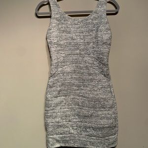 Sparkly Silver Homecoming Dress